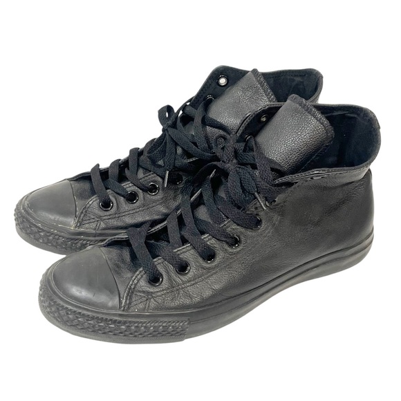 Converse Size Chuck Taylor All Star High Tops Black Leather